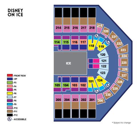 Xl Center Seating Chart Disney Ice