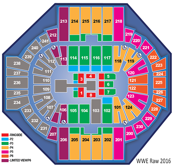 Wwe Raw Seating Chart