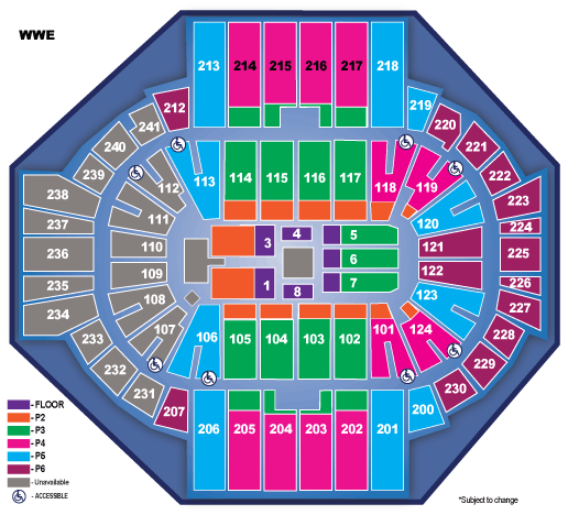 Wwe Live Seating Chart