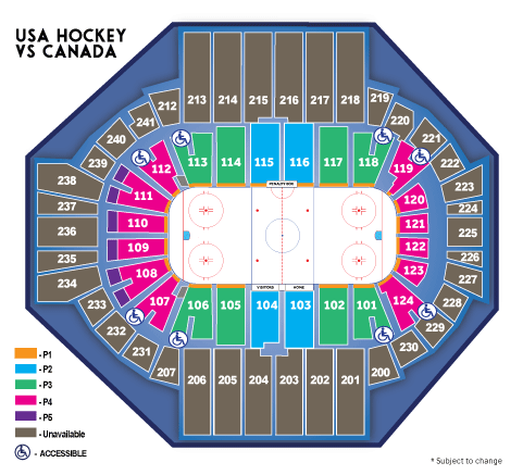 Us Arena Seating Chart