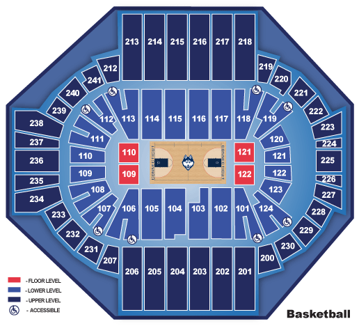 Uconn Basketball Seating Chart