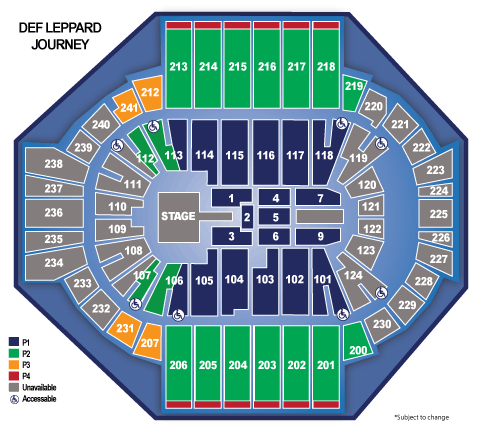 Def Leppard Seating Chart