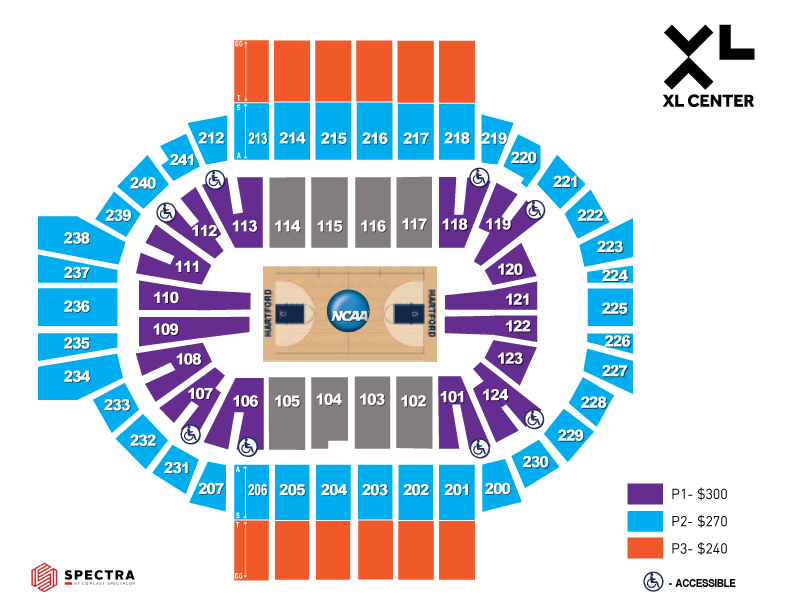 Uconn Xl Center Seating Chart