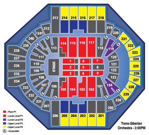 Seating Chart For Trans Siberian Orchestra