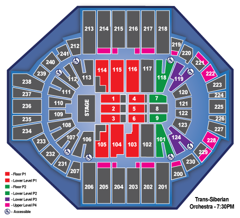 Seating Chart For Trans Siberian Orchestra