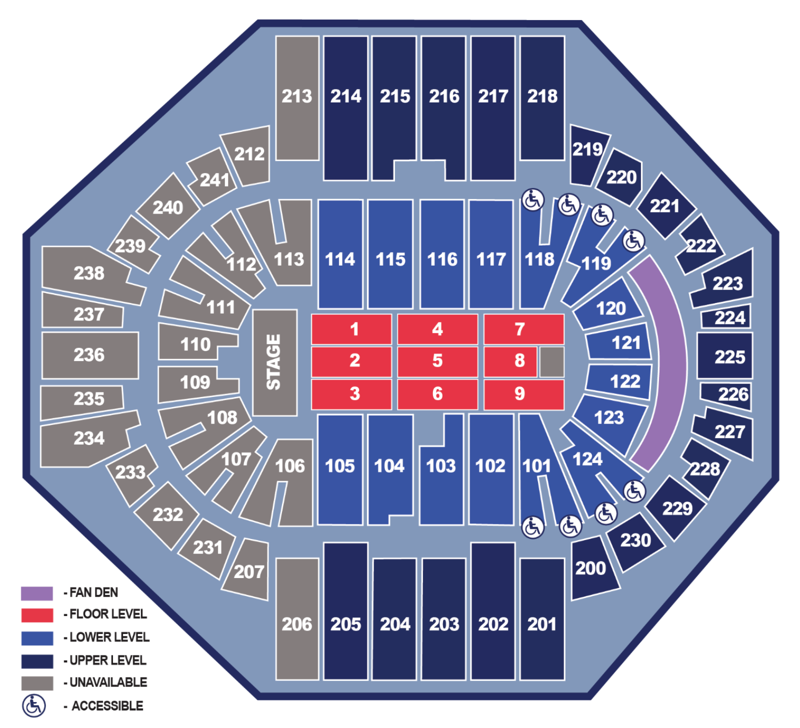 Seating Maps Xl Center