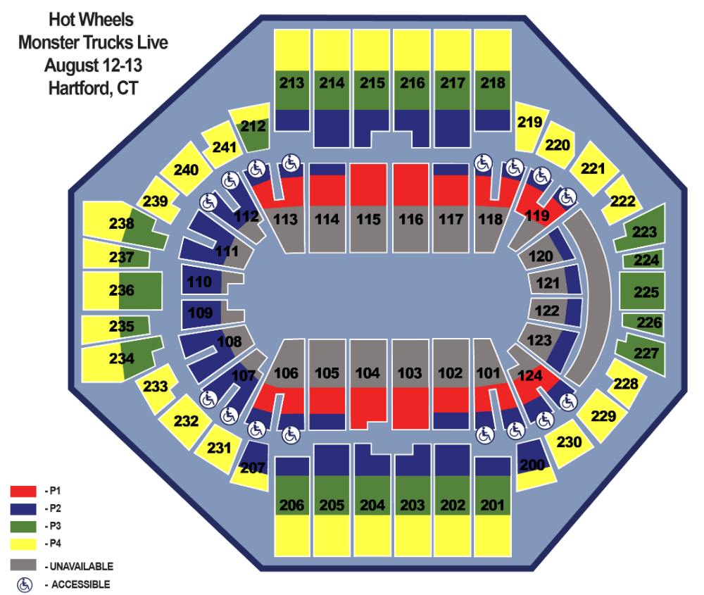 Xl Center Seating Map Rows